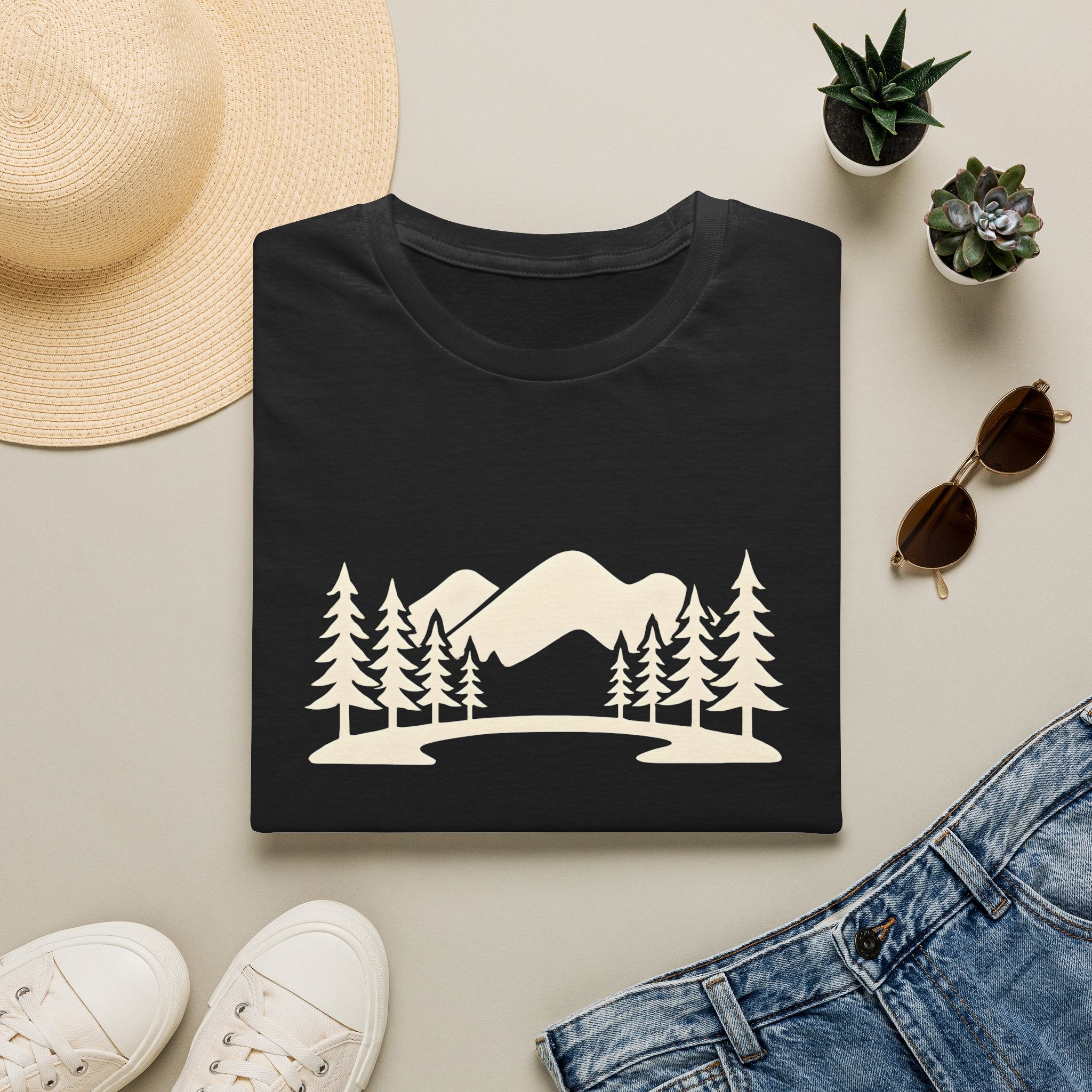 Mountain Lake Landscape T-Shirt