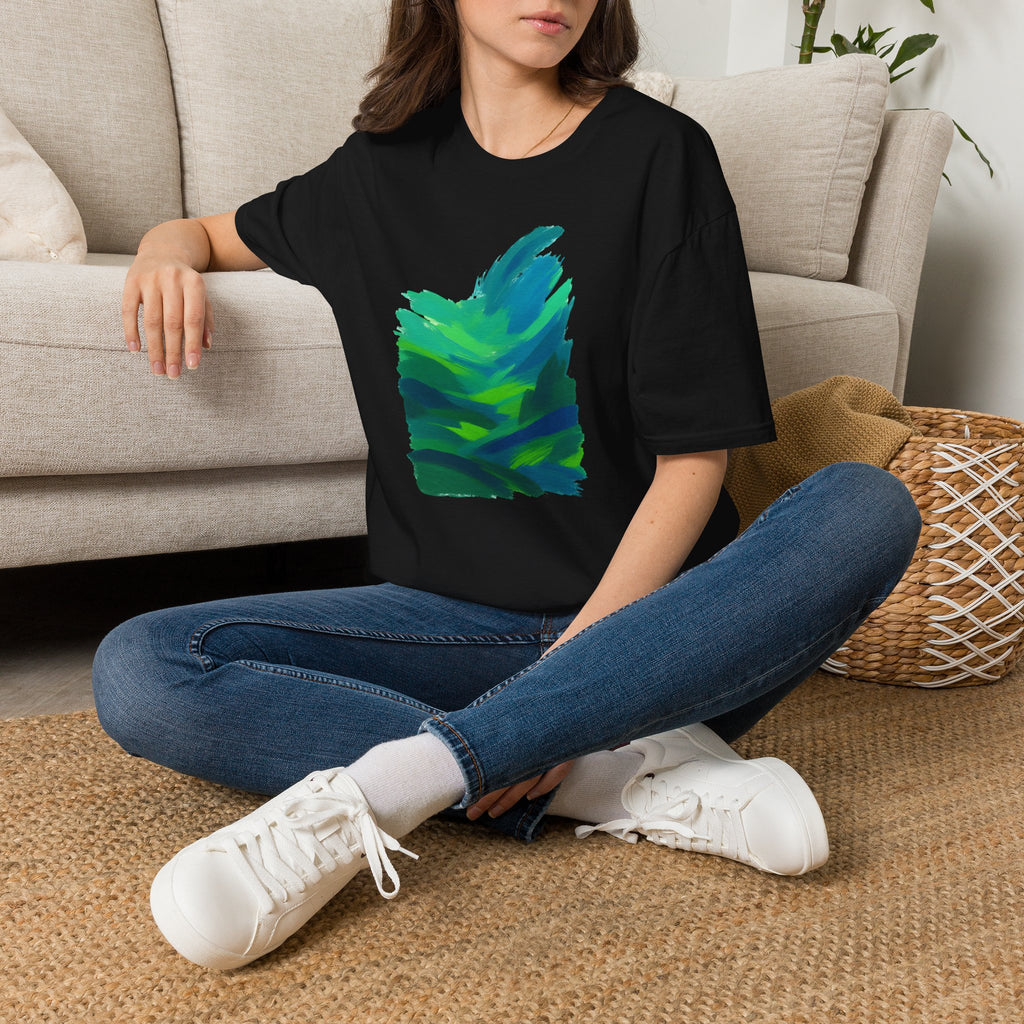 Abstract Green Landscape T-Shirt