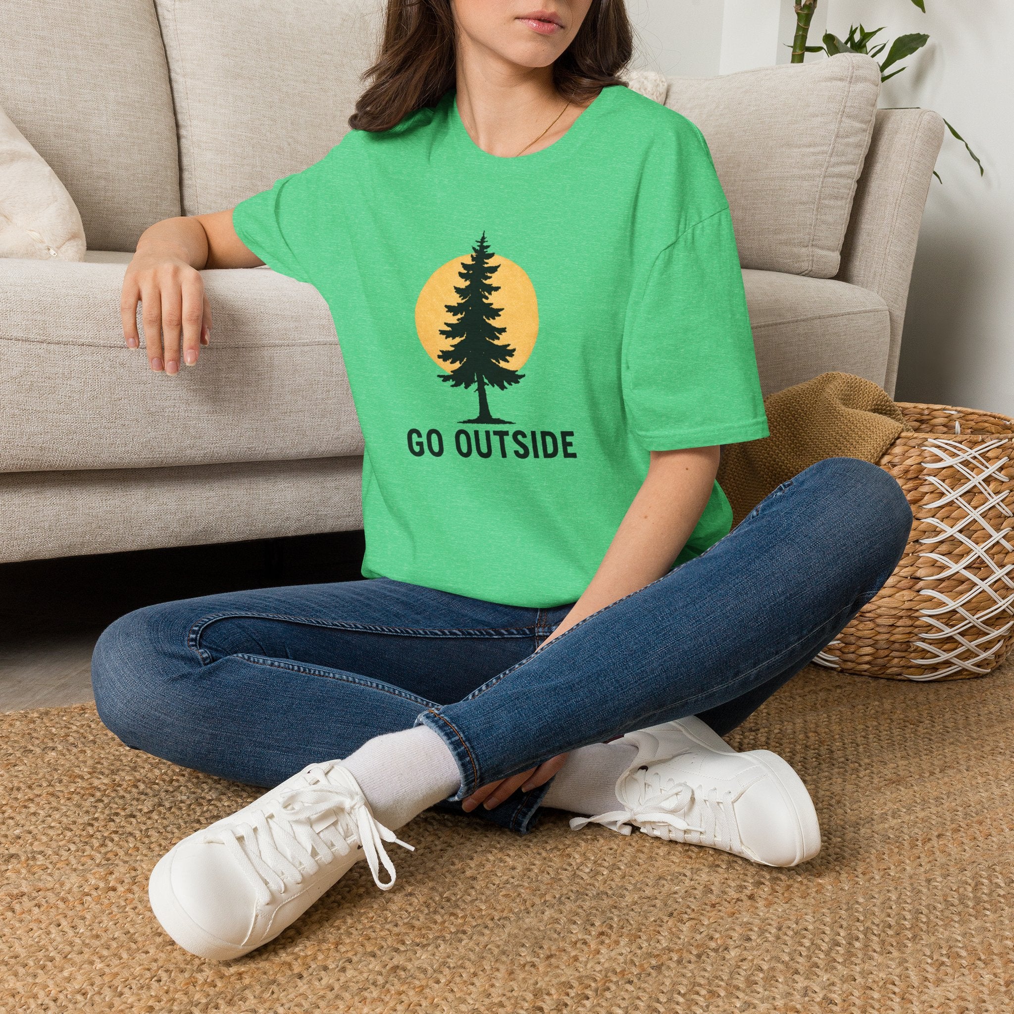 Pine Tree Silhouette Sunset T-Shirt