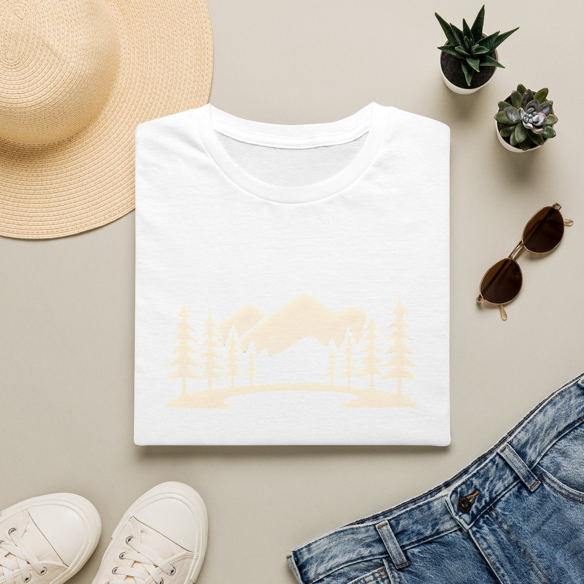 Mountain Lake Landscape T-Shirt