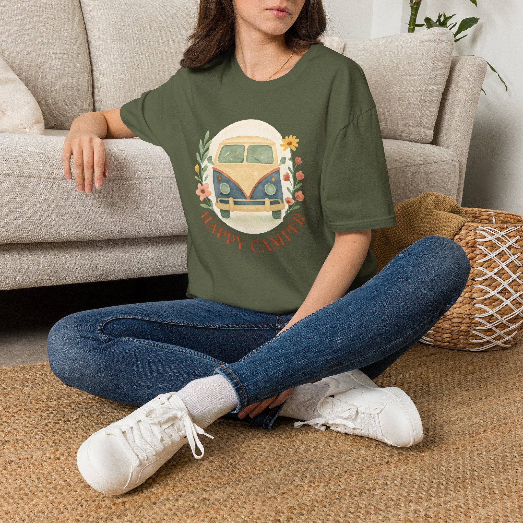 Floral Camper Van T-Shirt