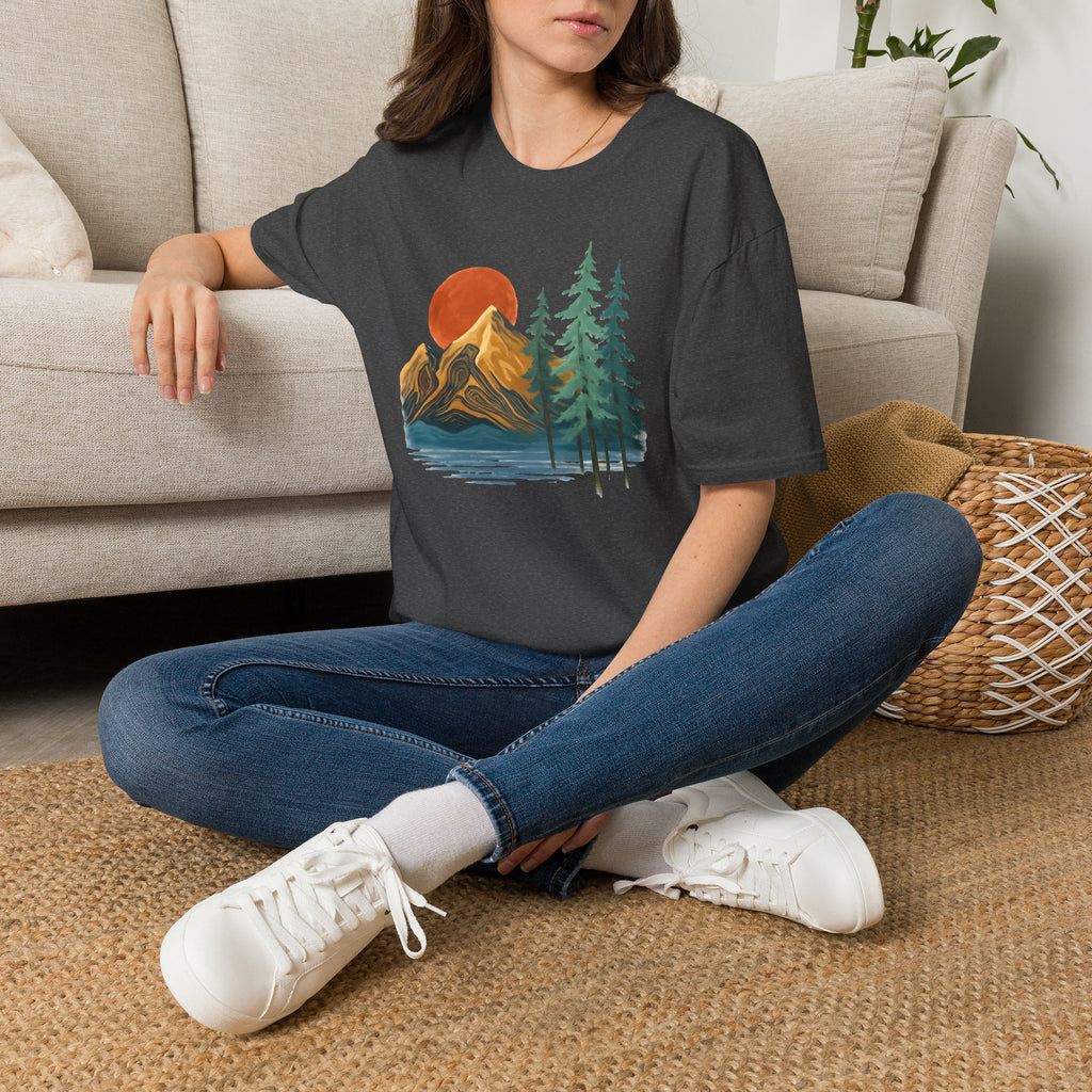 Sunset Mountain Scene T-Shirt