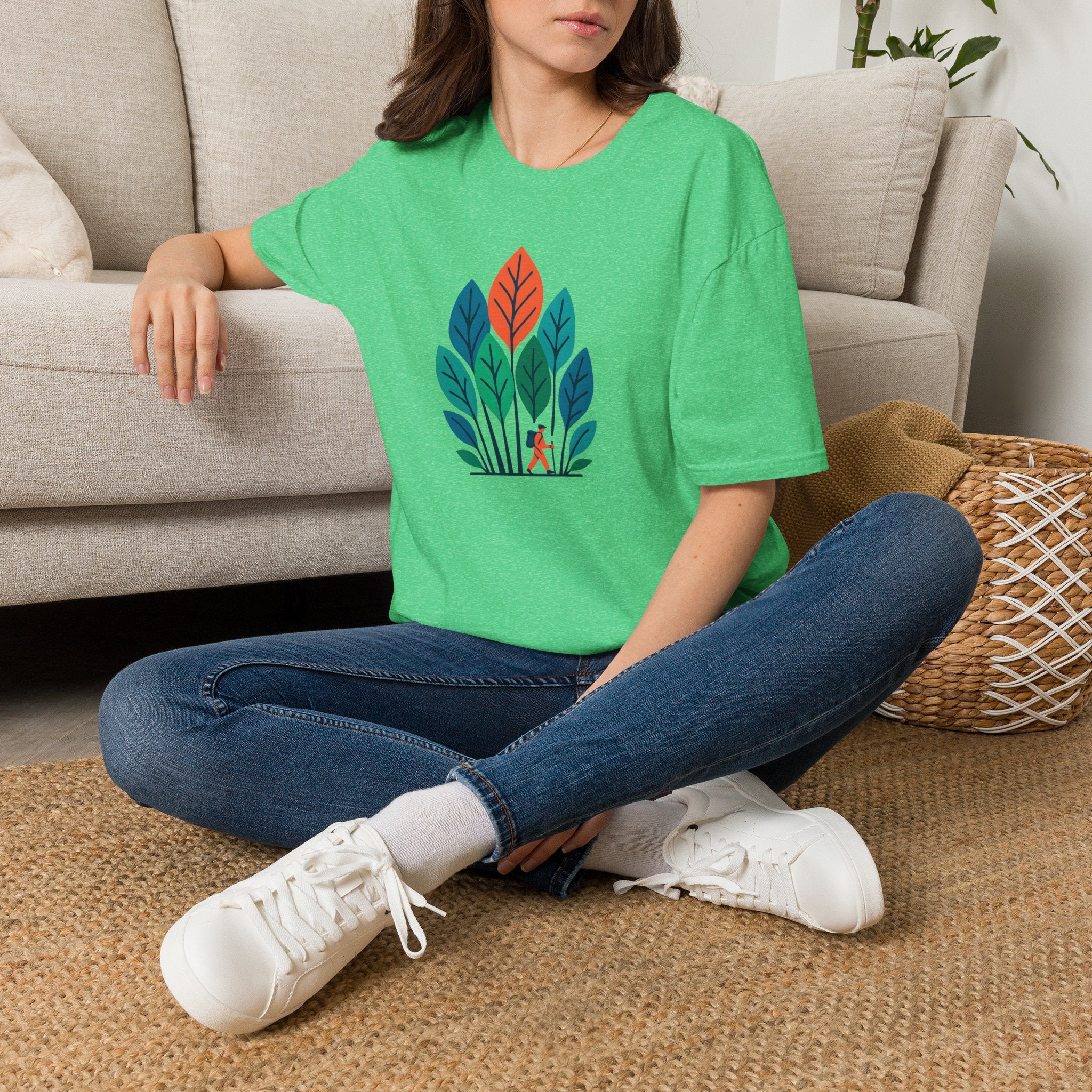 Hiker in Leaves T-Shirt