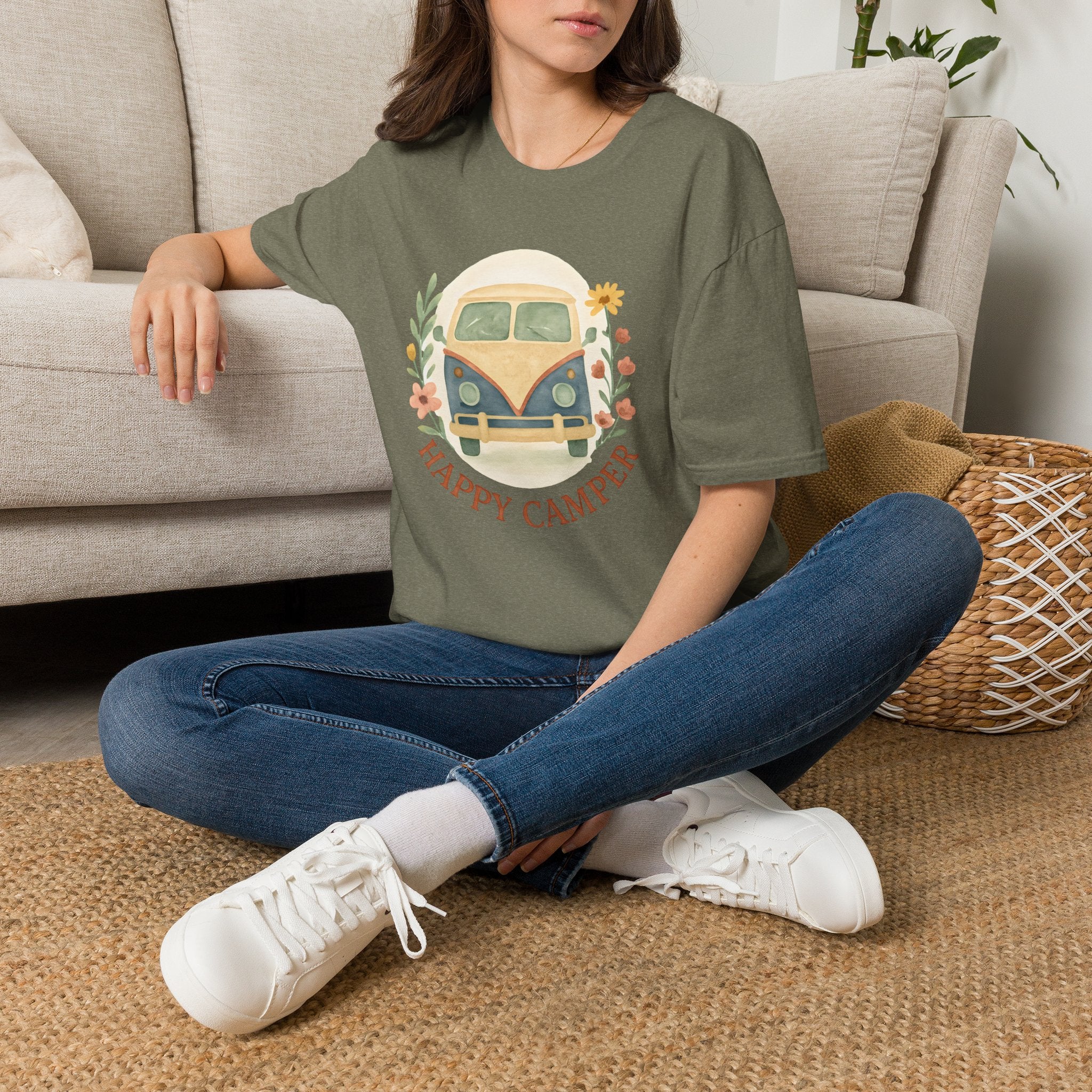 Floral Camper Van T-Shirt