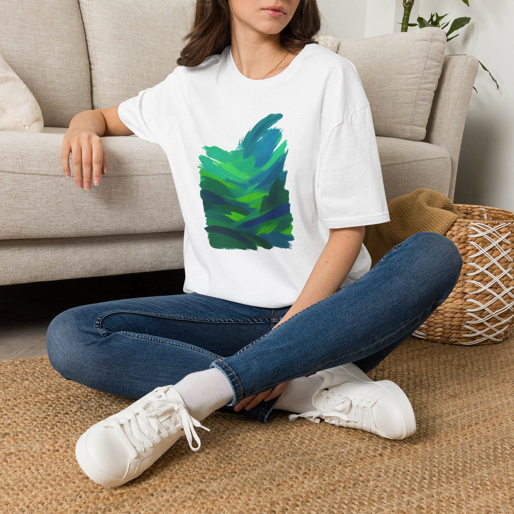 Abstract Green Landscape T-Shirt