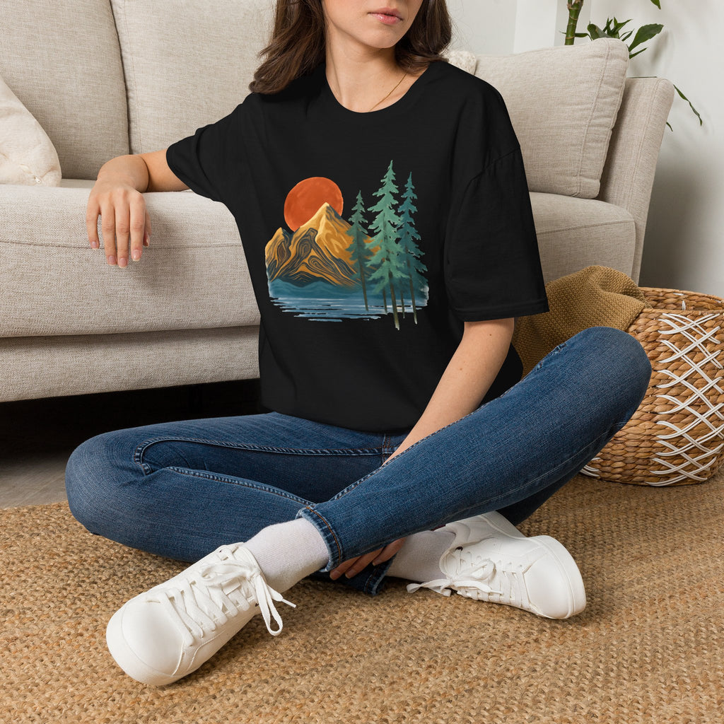 Sunset Mountain Scene T-Shirt