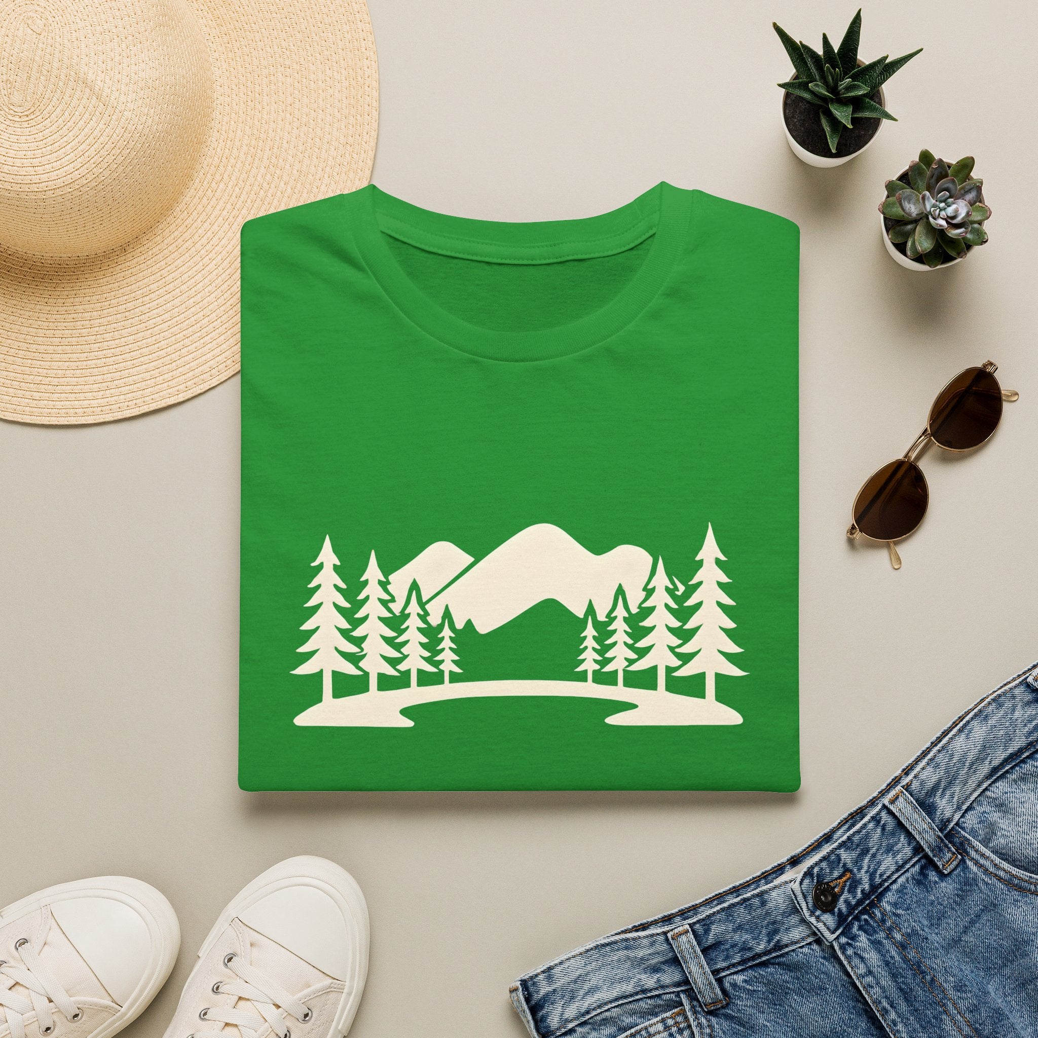 Mountain Lake Landscape T-Shirt