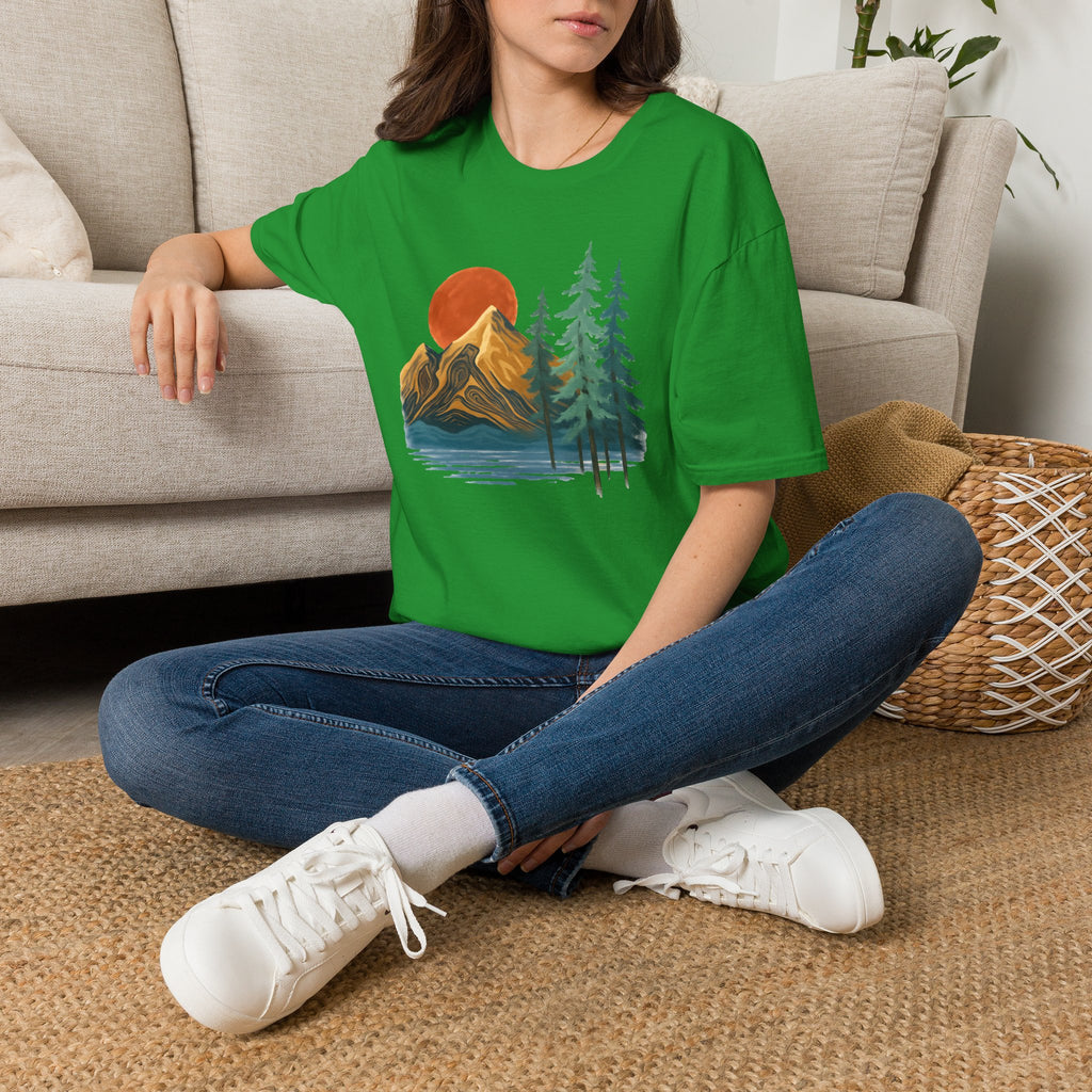 Sunset Mountain Scene T-Shirt
