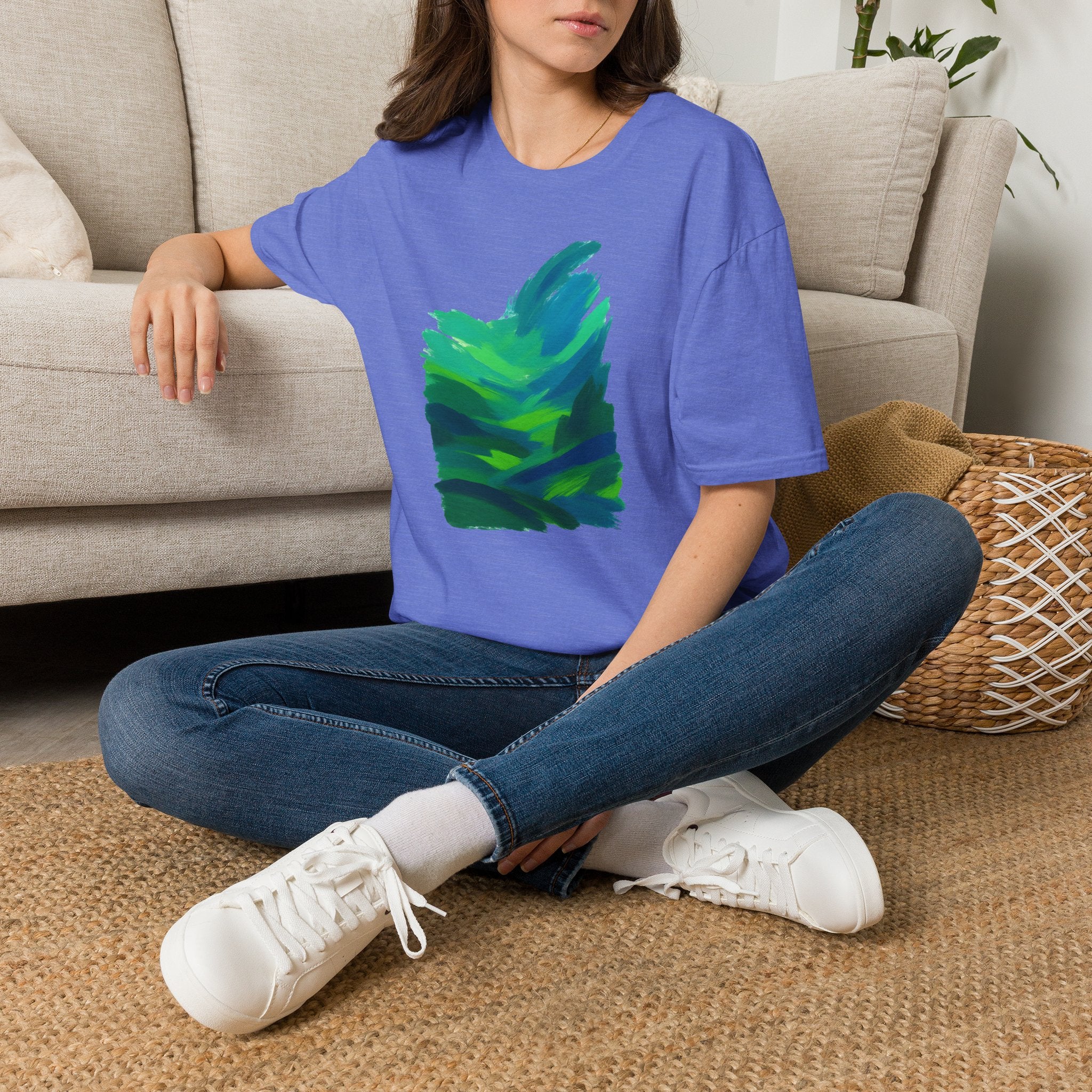 Abstract Green Landscape T-Shirt