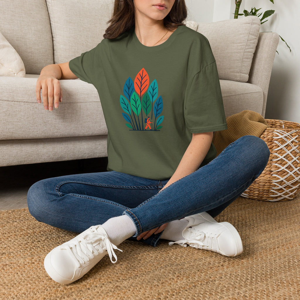 Hiker in Leaves T-Shirt