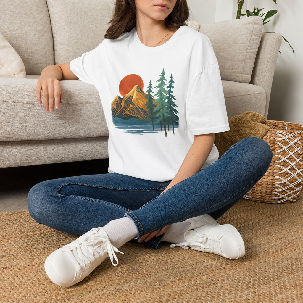 Sunset Mountain Scene T-Shirt