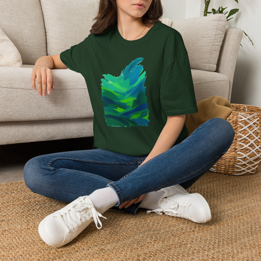 Abstract Green Landscape T-Shirt