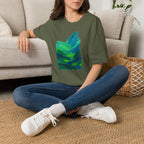 Abstract Green Landscape T-Shirt