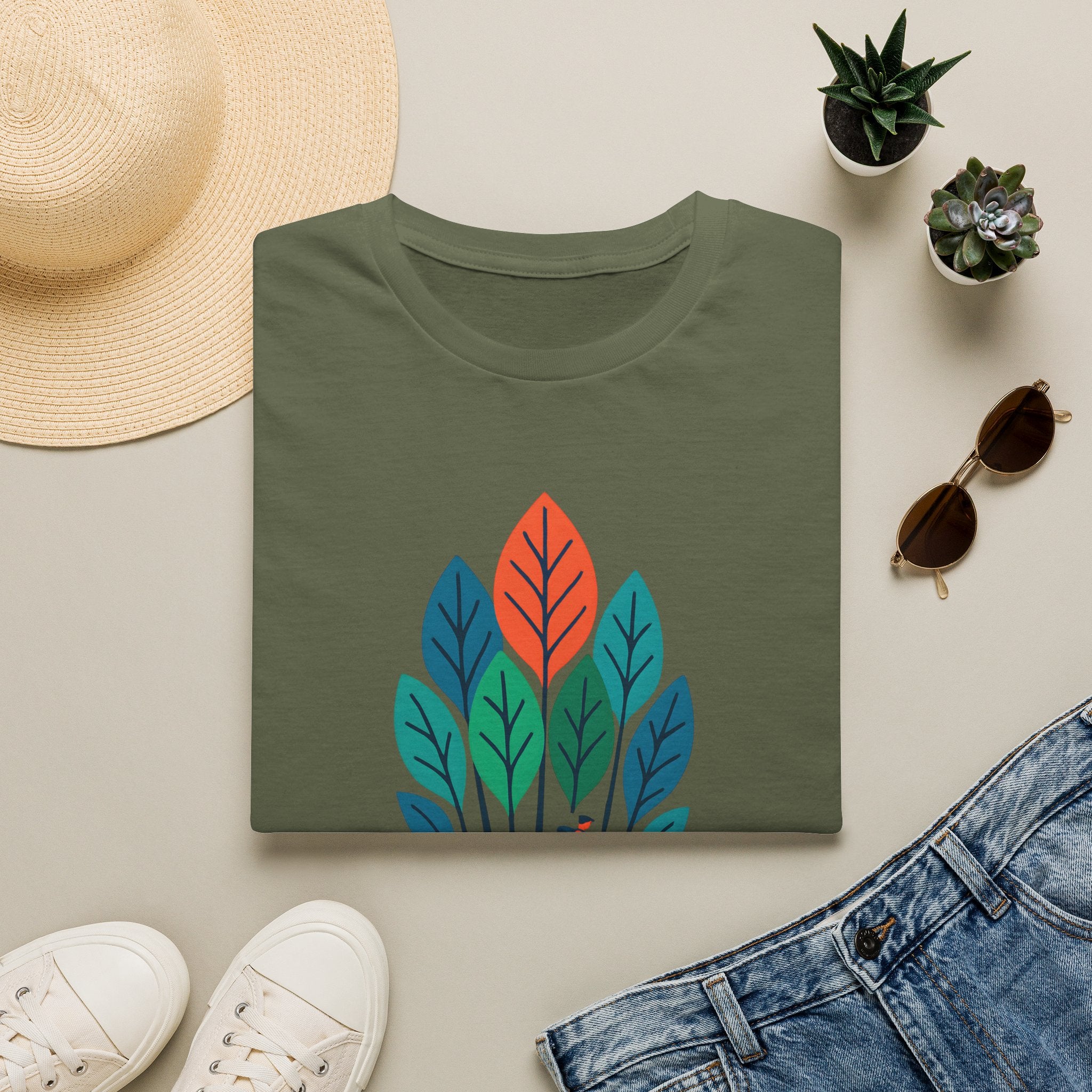 Hiker in Leaves T-Shirt