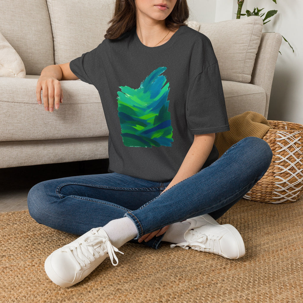 Abstract Green Landscape T-Shirt